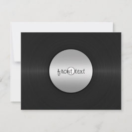 Vinyl-Look LP Record Einladung