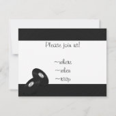 Vinyl-Look LP Record Einladung (Rückseite)