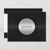 Vinyl-Look LP Record Einladung (Vorne/Hinten)