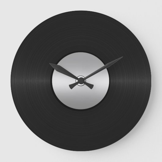 Vinyl-Look LP Record Große Wanduhr (Vorderseite)