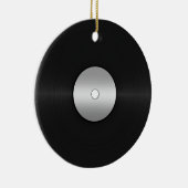 Vinyl-Look LP Record Keramikornament (Rechts)