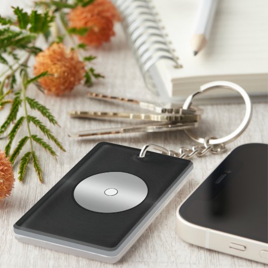 Vinyl-Look LP Record Schlüsselanhänger (Vorderseite rechts)