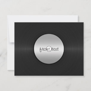 Vinyl-Look-LP-Schallplatte Einladung