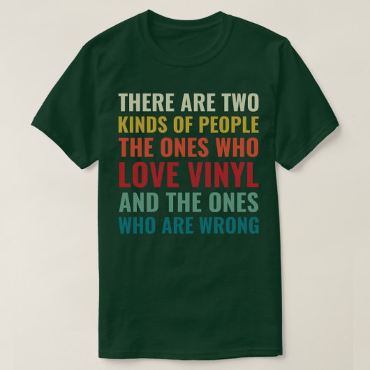 Vinyl Lover Record Collector L T-Shirt (Design vorne)