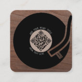 Vinyl LP | Music QR Code Quadratische Visitenkarte (Vorderseite)