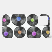 Vinyl LP Platten Retro Illustration Case-Mate iPhone Hülle (Rückseite (Horizontal))