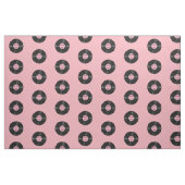Vinyl LP Record auf rosa Muster Stoff (Fat Quarter (45,7 x 55,9 cm))