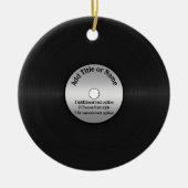 Vinyl LP Record Background Keramik Ornament (Vorne)