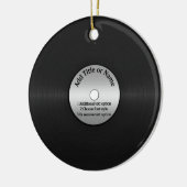 Vinyl LP Record Background Keramik Ornament (Links)