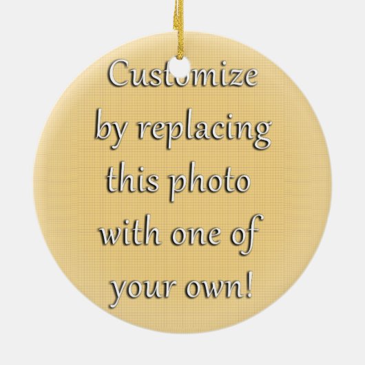 Vinyl LP Record Background Keramik Ornament (Hinten)