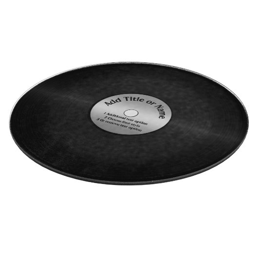 Vinyl LP Record Background Schneidebrett (Ecke)