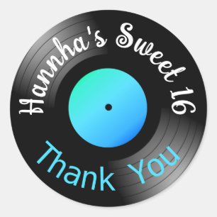 Vinyl LP Record Bevorzugung Runder Aufkleber