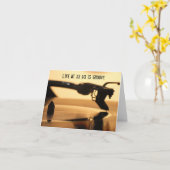 Vinyl LP Record Lover Audiophile Birthday Karte (Gelbe Blume)