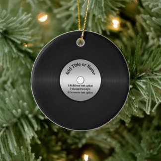 Vinyl-LP-Schallplatten-Hintergrund Keramik Ornament