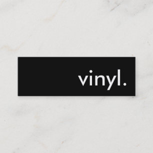 Vinyl. Mini Visitenkarte