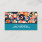 Vinyl Music Memorabilia Record Visitenkarte (Rückseite)