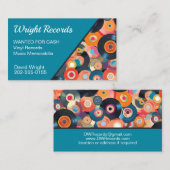 Vinyl Music Memorabilia Record Visitenkarte (Vorne/Hinten)