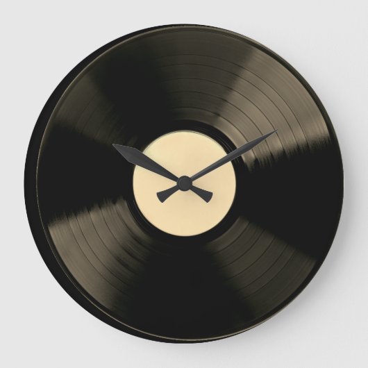 Vinyl Music Record Clock Große Wanduhr (Vorderseite)