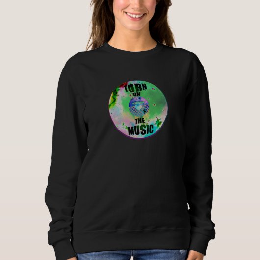 Vinyl Music Sweatshirt (Vorderseite)