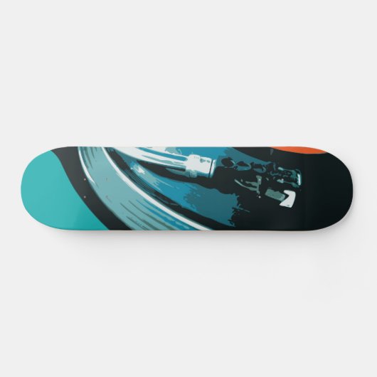 Vinyl Music Turntable Skateboard (Horizontal)