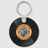 Vinyl | Musician DJ | QR-Code Schlüsselanhänger (Rückseite)