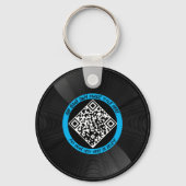 Vinyl | Musician DJ | QR-Code Schlüsselanhänger (Rückseite)