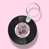 Vinyl | Musician DJ | QR-Code Schlüsselanhänger