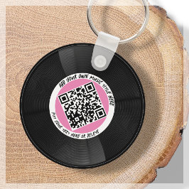 Vinyl | Musician DJ | QR-Code Schlüsselanhänger