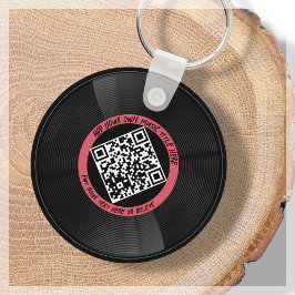 Vinyl | Musician DJ | QR-Code Schlüsselanhänger