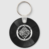 Vinyl | Musician DJ | QR-Code Schlüsselanhänger (Vorderseite)