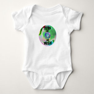 Vinyl-Musik Baby Strampler