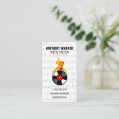 Vinyl | Musikblatt Visitenkarte (Stehend Vorderseite)