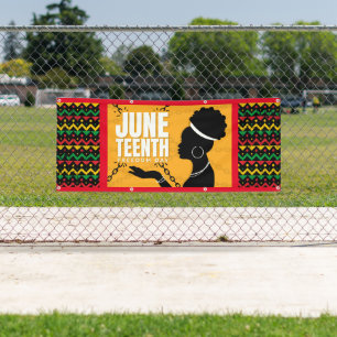 Vinyl Outdoor Banner Juneteenth Feier