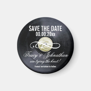 Vinyl PERSONIFIZIEREN Save the Date Magnet