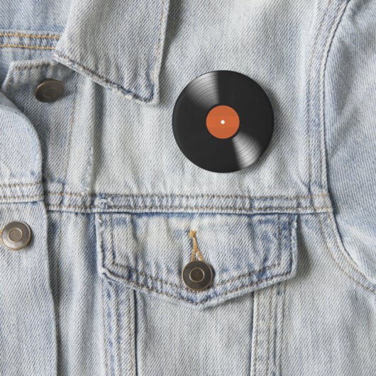 Vinyl Platte Button (Beispiel)