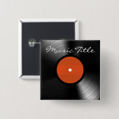 Vinyl Platte Button (Vorne & Hinten)