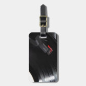 Vinyl Platte Gepäckanhänger (Vorderseite vertikal)