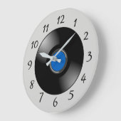 Vinyl Platte Große Wanduhr (Winkel)