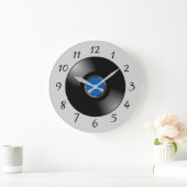 Vinyl Platte Große Wanduhr (Zuhause)