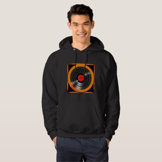 Vinyl Platte Hoodie (Vorne ganz)