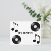 Vinyl Platte Postkarte (Stehend Vorderseite)