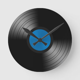 Vinyl Platte Runde Wanduhr