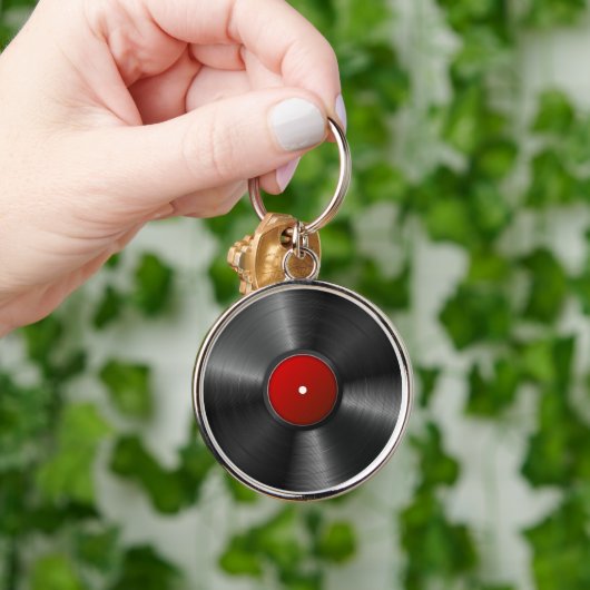 Vinyl Platte Schlüsselanhänger (Hand)