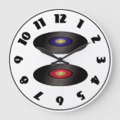 Vinyl Platten Clock Große Wanduhr (Vorderseite)