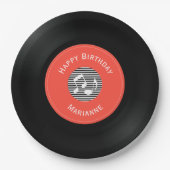 Vinyl Platten Design Paper Teller (Vorderseite)