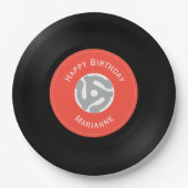 Vinyl Platten Design Paper Teller (Vorderseite)