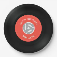 Vinyl Platten Design Paper Teller