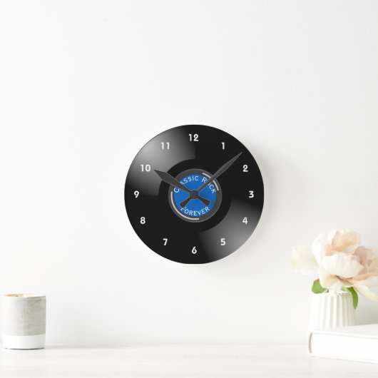 Vinyl Platten Design Runde Wanduhr (Zuhause)
