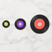 Vinyl Platten Design Table Confetti Konfetti (Rückseiten)
