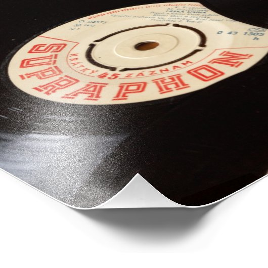 Vinyl-Platten Hintergrund Fotodruck (Ecke)